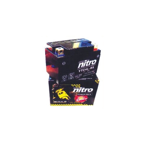 Batteri Nitro YTC4L-BS, RINAB, batterier, tillbehör, snöskoter, moped, atv, cross