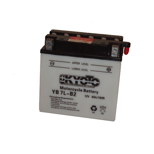 Batteri YB7L-B2, RINAB, batterier, tillbehör, snöskoter, moped, atv, cross