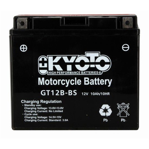 Batteri GT12B-BS, RINAB, batterier, tillbehör, snöskoter, moped, atv, cross
