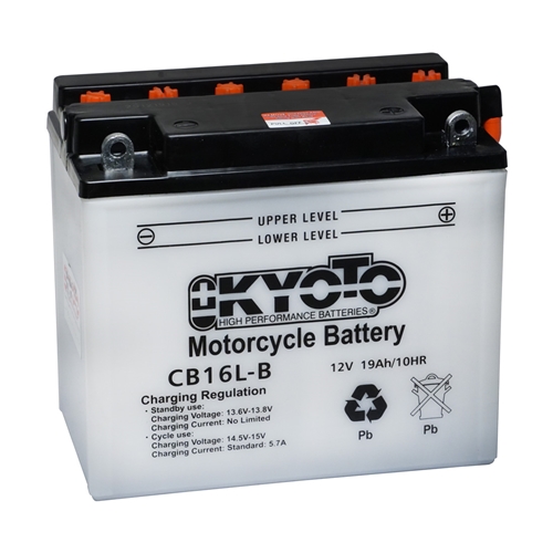 Batteri YB16L-B, RINAB, batterier, tillbehör, snöskoter, moped, atv, cross
