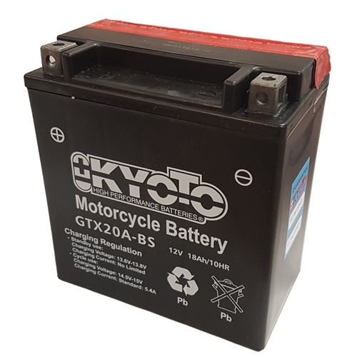 Batteri GTX20-BS, RINAB, batterier, tillbehör, snöskoter, moped, atv, cross