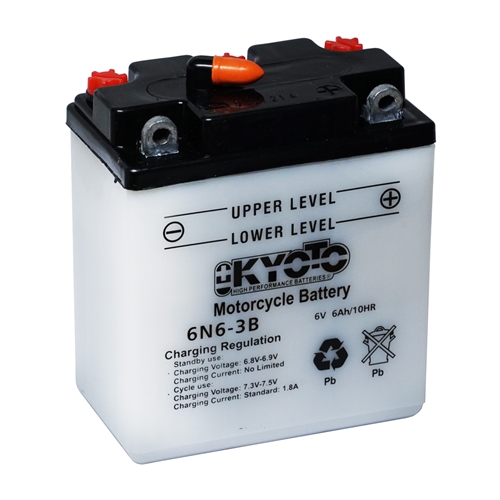 Batteri 6N6-3B, RINAB, batterier, tillbehör, snöskoter, moped, atv, cross