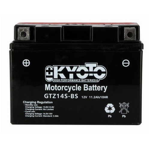 Batteri GTZ14S-BS, RINAB, batterier, tillbehör, snöskoter, moped, atv, cross