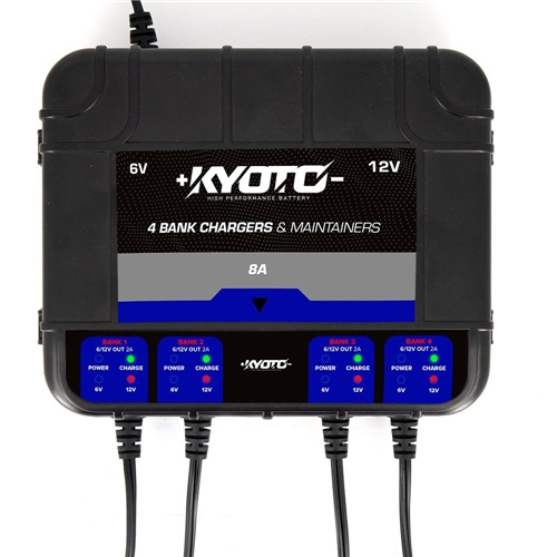Batteriladdare Kyoto Multicharger, RINAB, Moped, ATV, snöskoter, reservdelar, tillbehör