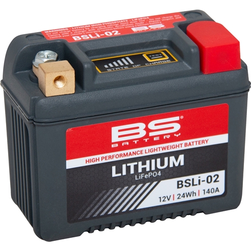 Batteri BS Lithium BSLI02, reservdelar och tillbehör till moped, RINAB