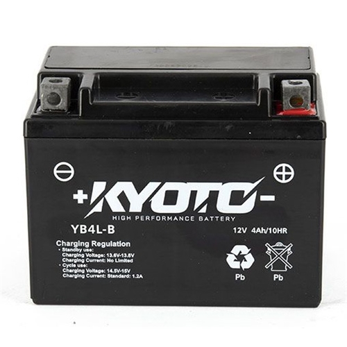 Batteri KYOTO SLA GB4L-B, RINAB, batterier, tillbehör, snöskoter, moped, atv, cross