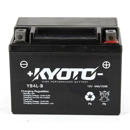 Batteri KYOTO SLA GB4L-B, RINAB, batterier, tillbehör, snöskoter, moped, atv, cross