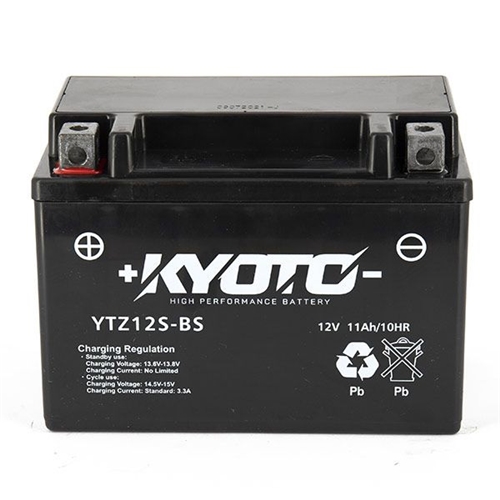 Batteri KYOTO SLA GTZ12S-BS, RINAB, reervdelar, batteri, moped, cross, ATV, snöskoter