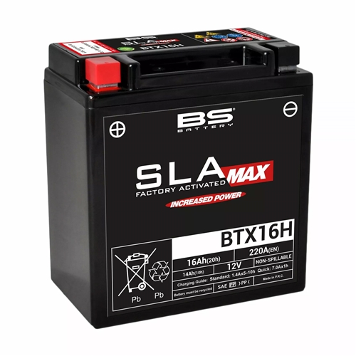 Batteri BS BTX16H, batterier, RINAB