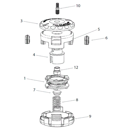 Adapter 12x1.75 för SF375/450 (Hona vänster)