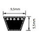 Kilrem Extra Förstärkt 3/8" x 25" (9,5 x 635 mm)