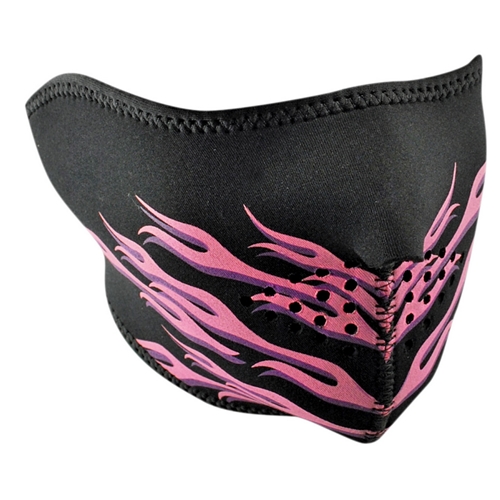 Facemask (halvmask) Pink Flames, tillbehör, RINAB