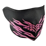 Facemask (halvmask) Pink Flames