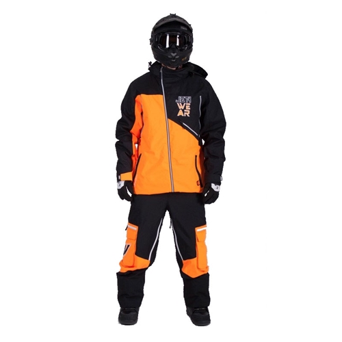 Jacka "The Puffer" Svart/Orange