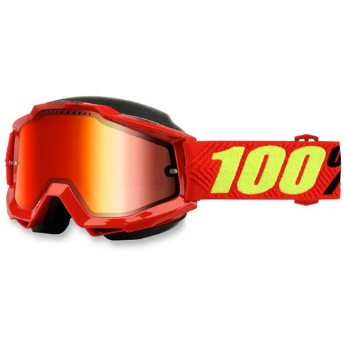 Glasögon 100% Accuri (RedSnow/Röd spegellins), personlig utrustning ,RINAB