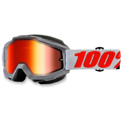 Glasögon 100% Accuri (GreySnow/Röd spegellins), personlig utrustning, RINAB