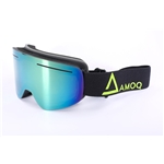 Glasögon AMOQ Vision Vent+ Magnetic - Black HiVis/gold mirror