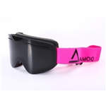 Glasögon AMOQ Vision Vent+ Magnetic - Pink Black/Smoke
