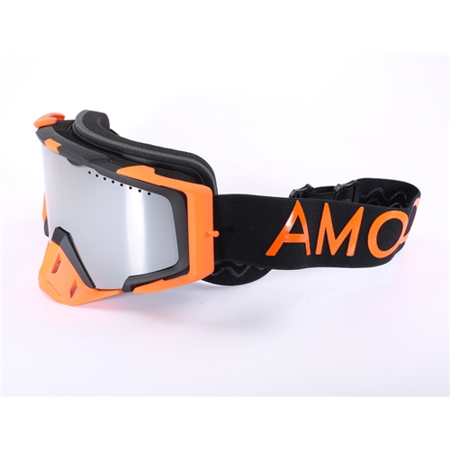 Glasögon AMOQ Aster Vent+ Magnetic - Black-Orange, skoterglasögon, snöskoter, snöskoterdelar, RINAB, 