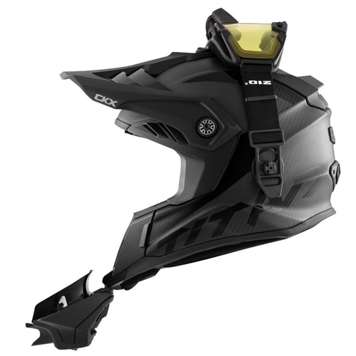 Hjälm CKX Titan Airflow Carbon matt, RINAB, hjälm, tillbehör, snöskoter, moped, atv, cross