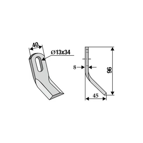 Slagkniv 96 mm, RINAB