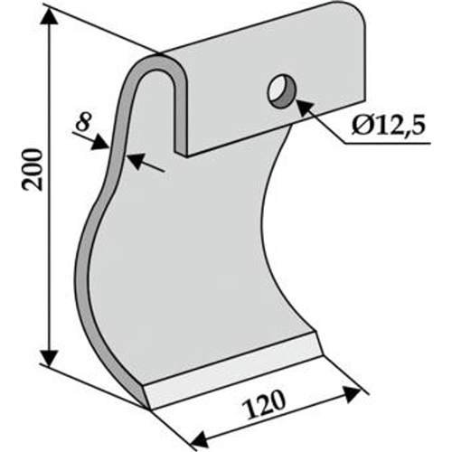 Slagkniv 200 mm, RINAB
