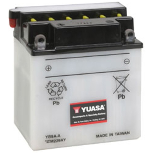 Batteri Yuasa YB9A-A, RINAB, snöskoter, reservdelar, tillbehör