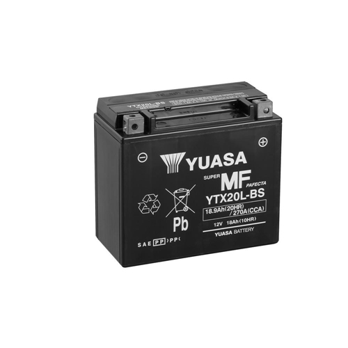 Batteri Yuasa YTX20L-BS, RINAB, snöskoter, reservdelar, tillbehör