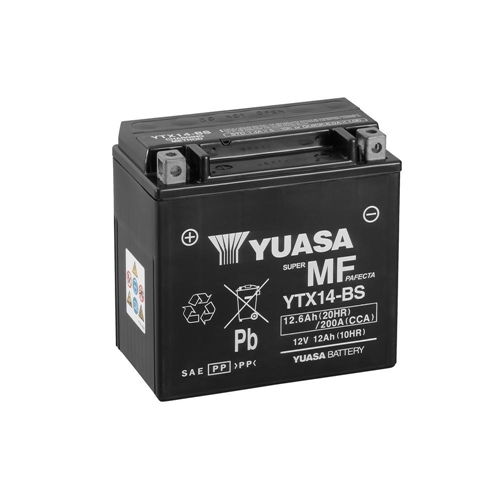 Batteri YTX14-BS, RINAB, batterier, tillbehör, snöskoter, moped, atv, cross