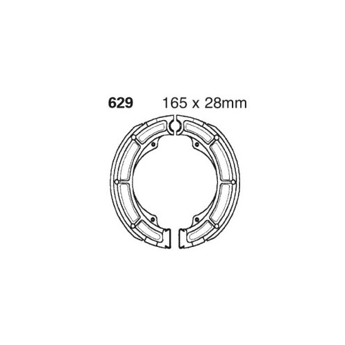 Bromsbackar 165x28mm (Suzuki 250 Quadrunner, BAK)