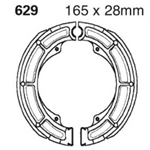 Bromsbackar 165x28mm (Suzuki 250 Quadrunner, BAK)