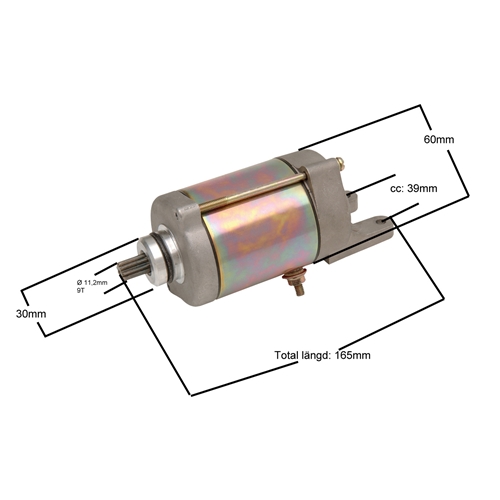 Startmotor (Kymco), reservdelar ATV, RINAB