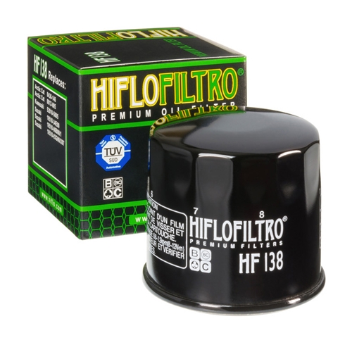 Oljefilter Hi-Flo HF138 (Arctic Cat/Suzuki), reservdelar ATV, RINAB