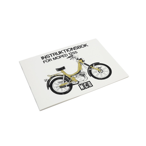 Instruktionsbok för MCB 1255, Golden Champ, reservdelar och tillbehör till moped, RINAB
