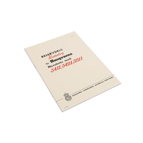 Reservdelskatalog (Husqvarna Novolette 3411/3421/3511), tillbehör, reservdelar, moped, rinab
