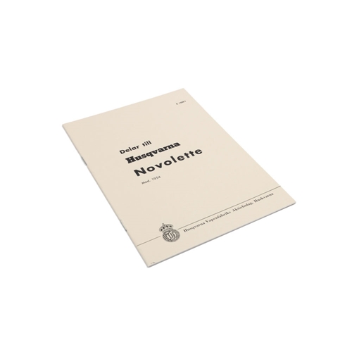 Reservdelskatalog (Husqvarna Novolette mod. 1954), tillbehör, reservdelar, moped, rinab