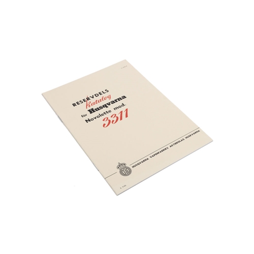 Reservdelskatalog (Husqvarna Novolette 3311), tillbehör, reservdelar, moped, rinab