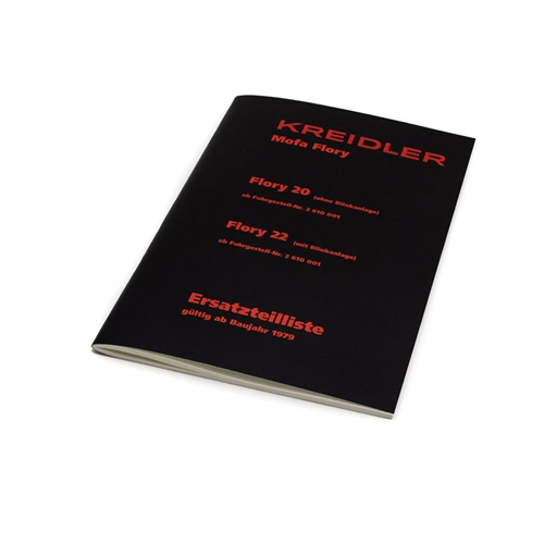 Reservdelskatalog NTS för Kreidler Flory 20/22, Reservdelar till moped, RINAB, moped, 