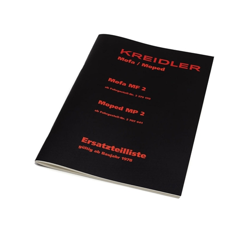 Reservdelskatalog NTS för Kreidler MF2 & MP2, Reservdelar till moped, RINAB, moped, 