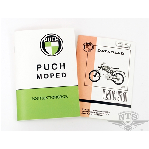 Instruktionsbok inkl. datablad (Puch MC50), RINAB