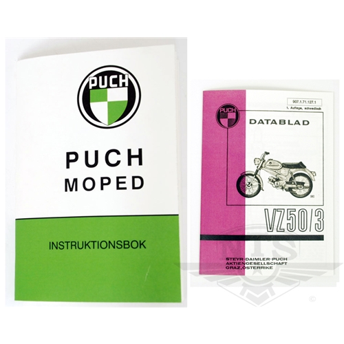 Instruktionsbok inkl. datablad (Puch VZ50/3), RINAB