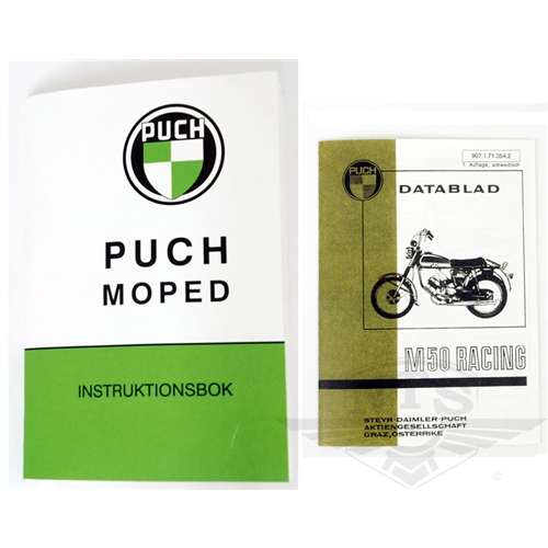 Instruktionsbok inkl. datablad (Puch M50 Racing), RINAB