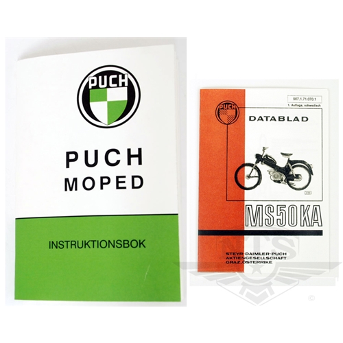 Instruktionsbok inkl. datablad (Puch MS50 KA)