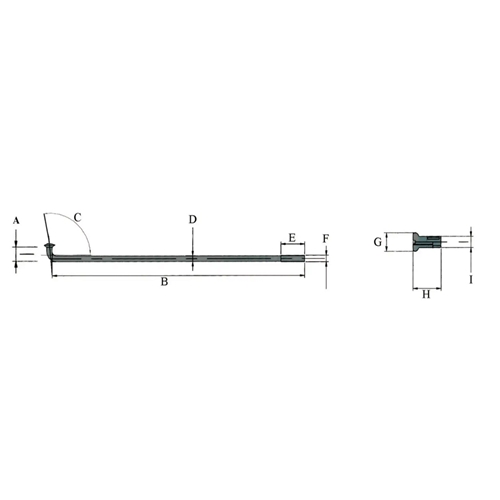 Eker 230mm/110° (Yamaha DT50, fram)