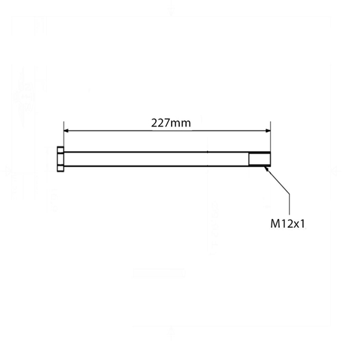 Bakaxel M12 x 227mm (Puch Dakota) RINAB