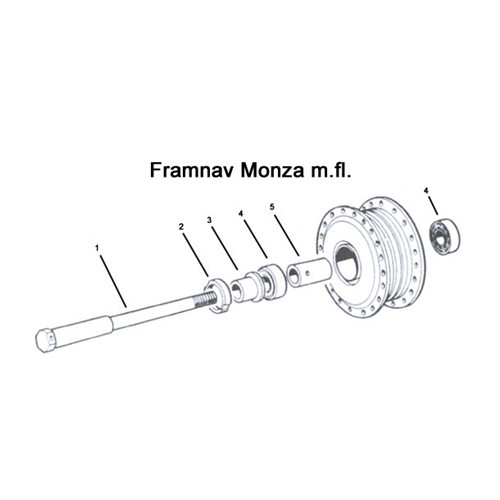 Distanshylsa framnav (Puch Monza mfl) RINAB