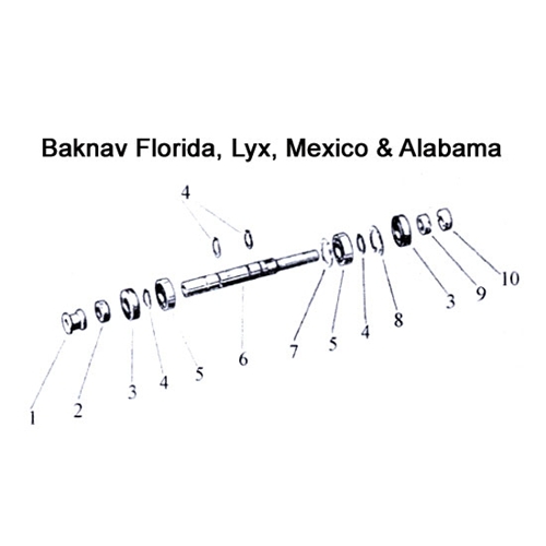 Tryckring baknav (Puch Alabama/Florida), reservdelar och tillbehör till moped, RINAB