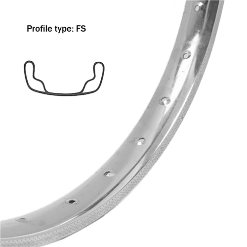 Fälgbana 1,20x17" FS Krom (36 ekerhål) NTS, reservdelar och tillbehör till moped, RINAB