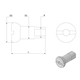 Ekernippelsats Blank 5,8mm, för 2,9mm ekrar (BC44) 36-Pack