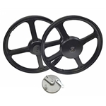 Hjulsats 16x1,35, svart (Piaggio Ciao/Bravo/SI)